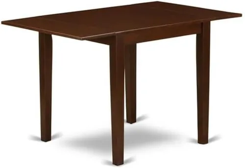 Miniatura 3 de East West Furniture NDCA3-MAH-LC - Juego de comedor de 3 piezas para espacios pequeños que contiene una mesa de comedor rectangular con gotas y 2