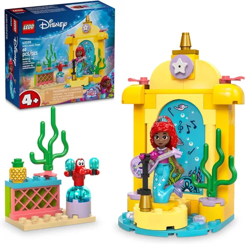 Juguetes de construcción LEGO Disney Princess Ariel's Music Stage - Juguetes de juego de rol de La Sirenita para niñas y niños, de 4+ años - Ideas