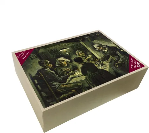 Miniatura 5 de Rompecabezas de madera para adultos de 1000 piezas en adelante, rompecabezas de Van Gogh pinturas famosas – Los comedores de papas, juguetes de Los
