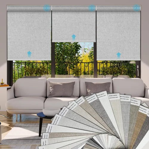 Miniatura 33 de SmartWings Persianas Motorizadas con Filtro de Luz, Compatible con Matter Thread Homekit Z-Wave Alexa Google, Persianas con 70% de Opacidad Safari