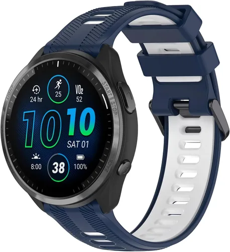 Miniatura 7 de Correa de repuesto compatible con Garmin Forerunner 965/955/945/935, Garmin Fenix 5/Fenix 6 GPS Smart Watch, correa de reloj de silicona ajustable 6