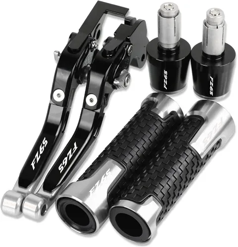 Miniatura 13 de Para Yamaha FZ6S FZ 6S 2004-2010 motocicleta CNC Accesorios Palancas de embrague de freno manillar ajustable plegable extensible con palanca de Negro