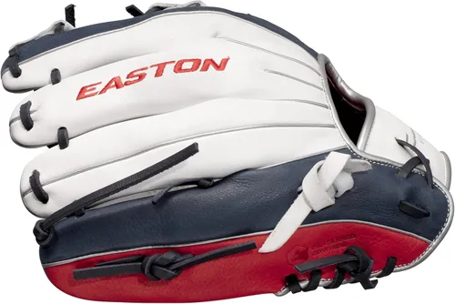 Miniatura 5 de Easton Guante de béisbol juvenil Tournament Elite Múltiples estilos I-Web - Blanco / Azul marino / Rojo