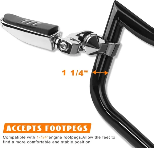 Miniatura 6 de protector para motor, barras de choque Highway delanteras para Softail Standard, Slim, Sport Glide, Street Bob, Fat Boy, Fat Bob, Low Rider