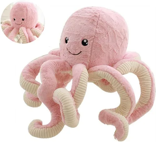 Miniatura 7 de JOSON - Juguetes de pulpo de peluche lindos, animales de peluche suaves en forma de pulpo, regalo de cumpleaños para niñas, niños y adultos