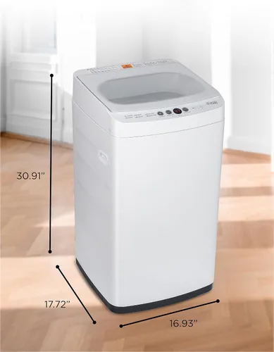 Miniatura 7 de Lavadora portátil de 0.9 pies cúbicos, lavadora compacta con 6 ciclos de lavado, lavadora de ropa portátil con 3 niveles de agua