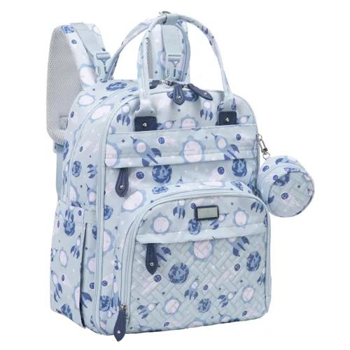 Miniatura 38 de BabbleRoo - Mochila para pañales - Bolso de viaje con artículos esenciales para bebés - Mochila multifuncional resistente al agua, bolso de viaje