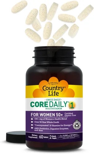Miniatura 8 de Country Life CORE Daily-1 - Multivitamínico para mujeres mayores de 50 años, formulado para mujeres mayores de 50 años, nutrición diaria completa