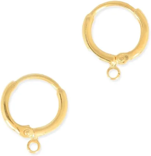 Miniatura 8 de Adabele 50 ganchos hipoalergénicos redondos para arete Huggie, alambre de oreja de 0.551 in, chapado en plata de ley para manualidades, aretes