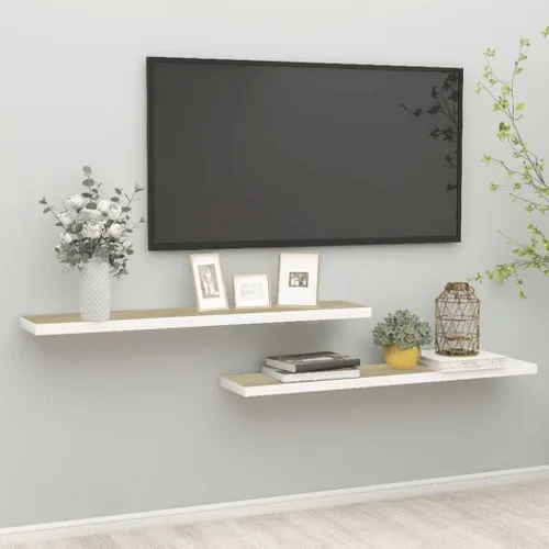 Miniatura 173 de Estantes flotantes de pared, juego de 4 estantes decorativos para montar en la pared, estante colgante con soportes invisibles para decoración