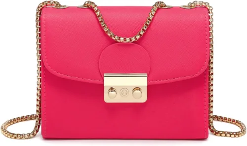 Miniatura 13 de Dasein Bolso cruzado pequeño para mujer, bolso de noche de diseñador, cartera clutch, bolso de mano para boda/baile de graduación/fiesta con doble