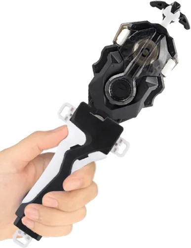 Miniatura 8 de Lanzador y agarre de cuchilla de batalla Bey Burst, B-184 Lanzador de cuerda de giro izquierdo y derecho, sistema de capa DB compatible con todas