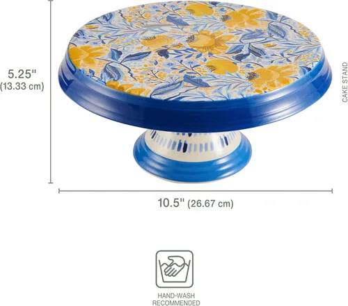 Miniatura 3 de Fitz & Floyd Fitz and Floyd Madeline - Soporte para platos para tartas, 10.5 pulgadas, multicolor