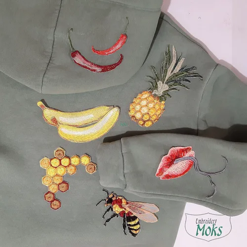 Miniatura 6 de Moks443(p) Chili Patch - Embroidery Patch - hot seasoning patch - Sew on patch