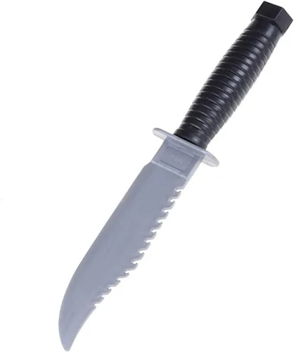 Miniatura 2 de 3 piezas de cuchillo falso realista juguete de plástico daga truco hoja para Halloween, fiesta del día de los tontos, cosplay, broma, broma broma