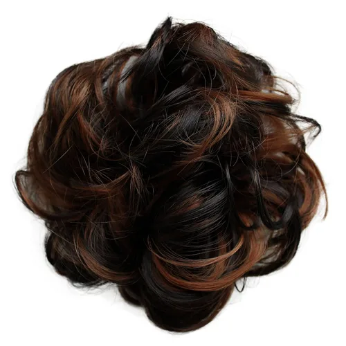 Miniatura 18 de CAISHA by Prettyshop Hairpiece Scrunchy Updo Bridal Peinado Voluminoso Ondulado Moño Desordenado Mezcla Rubio G13AL
