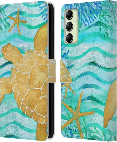 Miniatura 13 de Head Case Designs Officially Licensed Paul Brent Agate Mermaid Coastal Leather Wallet Case Compatible with Samsung Galaxy A14 5G