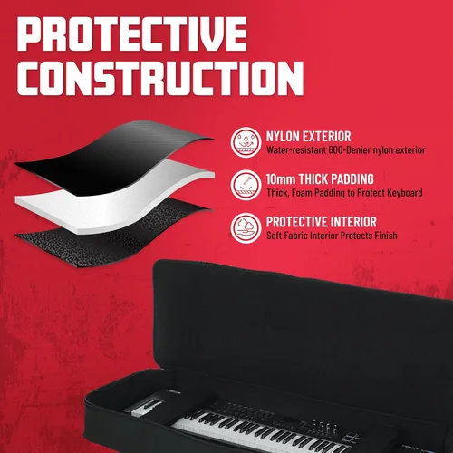 Miniatura 3 de Bolsa acolchada Gator Cases para teclados de 49 notas; (GKB-49)