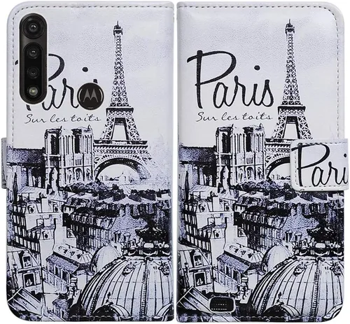Miniatura 30 de Bcov Funda para Moto G Power 2020, Motorola G Power, funda de piel con tapa y soporte para ranura para tarjeta y soporte para Motorola Moto G Power