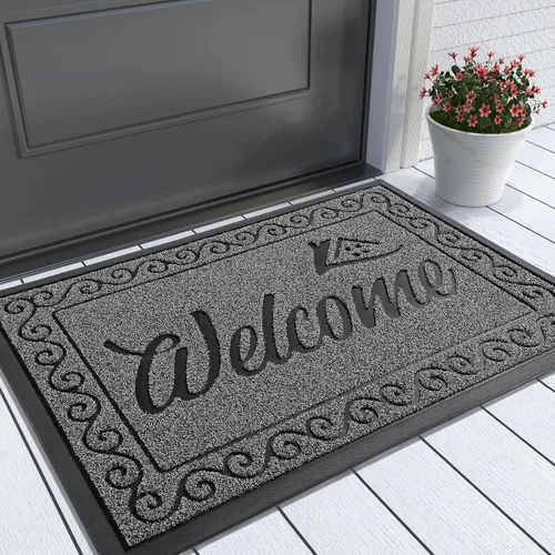 Miniatura 43 de Yimobra Tapete de Bienvenida, Tapetes de Puerta Resistentes y Duraderos para Entrada del Hogar Exterior Interior, Tapete Delantero para Patio