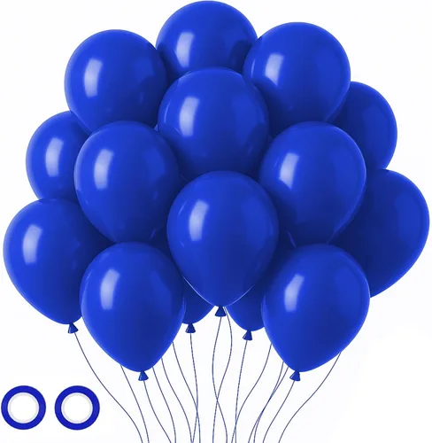 Miniatura 146 de Voircoloria - Globos azul bebé claro, paquete de 66 globos de 12 pulgadas de látex para fiestas para niños y niñas, para cumpleaños, baby shower, 16