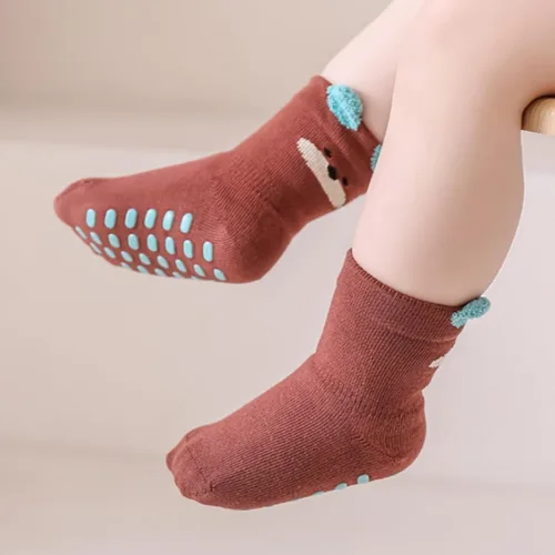 Miniatura 7 de Calcetines antideslizantes para recién nacidos, calcetines antideslizantes para bebés, niñas y niños, 10 pares