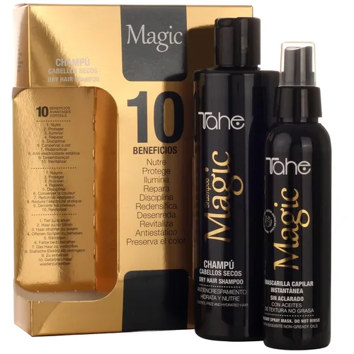 Miniatura 2 de Tahe Magic Pack - Champú para cabello seco 10.1 fl oz y mascarilla instantánea 4.2 fl oz - Para el cuidado del cabello seco