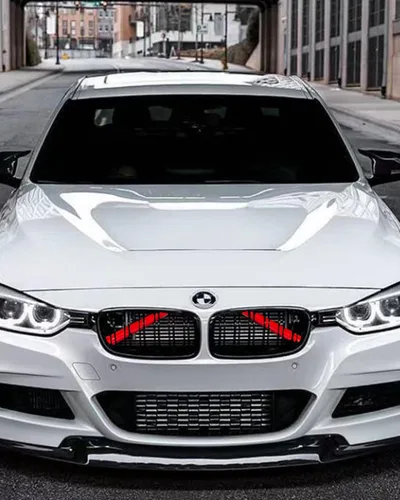 Miniatura 7 de Tiras de parrilla para BMW F30 F32 F20 F36, insertos de rejilla de riñón para BMW Serie 3 4 (rojo)