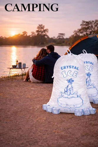 Miniatura 2 de Infinite Pack Bolsas de hielo de 8 libras con cordón, 400 bolsas de hielo para máquina de hielo, cubos de hielo reutilizables de alta resistencia