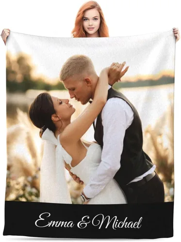 Miniatura 34 de Manta personalizada con foto, manta personalizada con imagen para regalos de pareja, mantas de franela personalizadas para adultos, niños