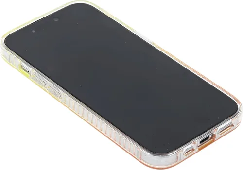 Miniatura 4 de Funda degradada para iPhone 14 Pro - Diseño multicolor degradado naranja y amarillo, resistente a los impactos y con imanes