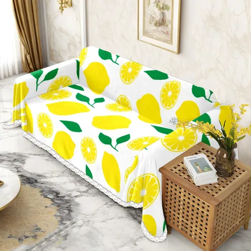 Miniatura 2 de Funda de sofá con estampado de limón, fundas de sofá resistentes a las manchas, protector universal de muebles Multi4