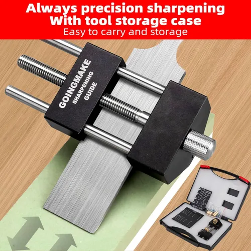 Miniatura 7 de GOINGMAKE Sistema de guía de afilado de cinceles para carpintería cinceles y planos de 5/32 a 3 pulgadas, guía de soporte de afilado con accesorio
