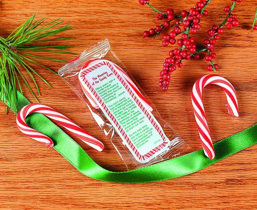 Miniatura 4 de Fun Express Scripture Bastones de Caramelo a Granel - 40 bastones de caramelo de Navidad de menta envueltos individualmente con mensaje religioso
