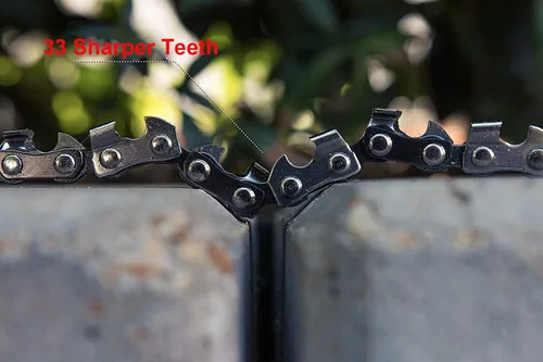 Miniatura 4 de Motosierra de bolsillo de 24 pulgadas 3 veces más rápida con hoja de corte en cada eslabón. La mejor sierra de bolsillo para cortar madera, Naranja