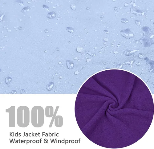Miniatura 38 de Chaqueta de esquí impermeable para niñas, chaqueta de snowboard para exteriores, resistente al viento, con forro polar, abrigo de nieve cálido