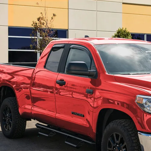 Miniatura 6 de Voron Glass Protectores de lluvia extra duraderos en canal para camiones, Toyota Tundra 2007-2021, doble cabina, deflectores de ventana, viseras