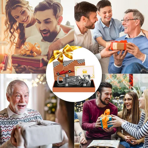 Miniatura 2 de Regalos de autos de carreras para hombres y mujeres, abrebotellas de coche de carreras, regalos únicos de carreras para hombres, él, papá, novio