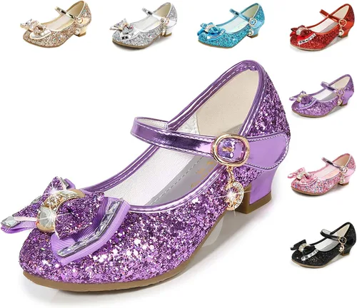 Miniatura 3 de Cadidi Dinos Zapatos de vestir para niñas, zapatos de fiesta de boda, zapatos de tacón Mary Jane Princesa (bebéniño pequeñoniño grande)