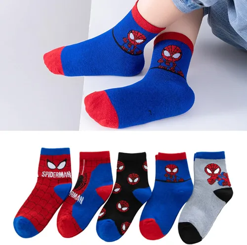 Miniatura 4 de HJIAYAN 5 pares de calcetines de algodón para niños y niñas 3-56-8 años, Nhwz