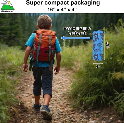 Miniatura 5 de KidzAdventure - Tienda de campaña 2 en 1 para niños, tienda de campaña para niños, tienda de campaña para niños de 1 a 2 personas, tienda de campaña