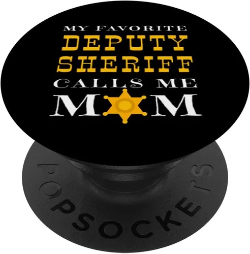Miniatura 6 de Insignia de mi alguacil adjunto favorito llama mamá orgullosa PopSockets MagSafe PopGrip para iPhone