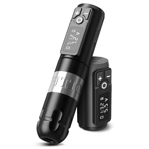 Miniatura 13 de Ambition Soldier - Bolígrafo rotativo de batería para tatuajes con cartucho, máquina de tatuaje con motor sin núcleo de 2400 mAh, fuente