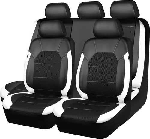 Miniatura 9 de Car Pass - Fundas universales de cuero para asiento de automóvil deportivas que se adaptan a la mayoría de automóviles, SUV, camiones y camionetas