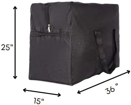Miniatura 2 de Bolsa de viaje de carga cuadrada Bolsa Maleta de Lona, bolsa de equipaje con tapa , Negro -, Viajes