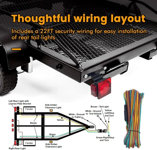 Miniatura 5 de MAXXHAUL 70205 Kit de luces para remolque, 12 V, todo LED, sumergible a la izquierda y derecha impermeable para remolques, lancha, remolque, camión