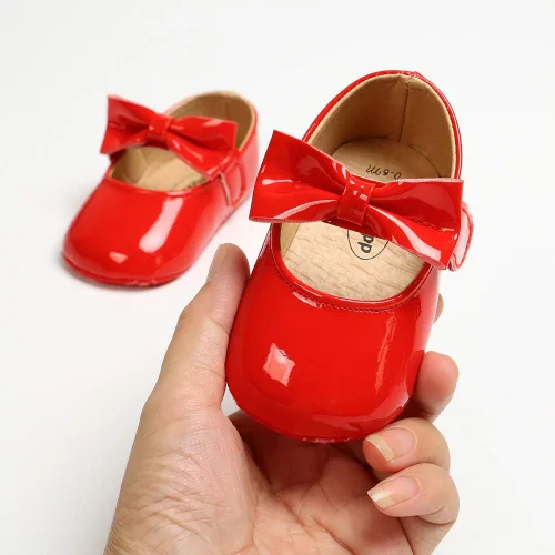 Miniatura 2 de Ohwawadi Zapatos de bebé para niña, zapatos planos Mary Jane de princesa para vestido de boda, zapatos de cuna para recién nacidos, bebés, bebés