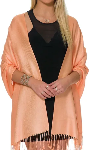 Miniatura 76 de Pashminas, chales y mantones para usar con vestidos de noche y en bodas, grandes y suaves