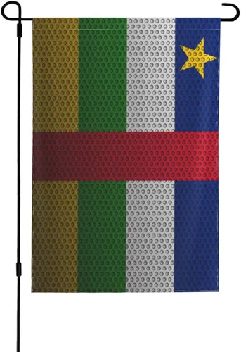 Flag Of The Central African Republic Garden Flag 12.5"x18" Inch Double Sided Garden Flags Home Lawn Outdoor Decor Flags Party Banner Welcome Flag