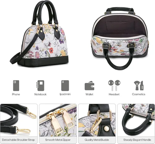 Miniatura 5 de 4 piezas de bolsos de moda para mujer, carteras, bolsos de hombro, bolsos de mano casuales, bolsos cruzados, juego de bolsos de regalo para damas